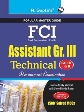 RGupta Ramesh FCI Assistant Grade III (Technical) Recruitment Exam Guide English Medium